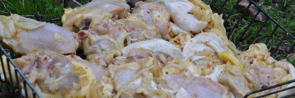 мясо на костре