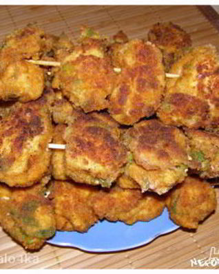 Шашлычки из курицы в панировке