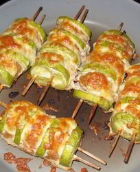 Шашлычки с цукини и фаршем