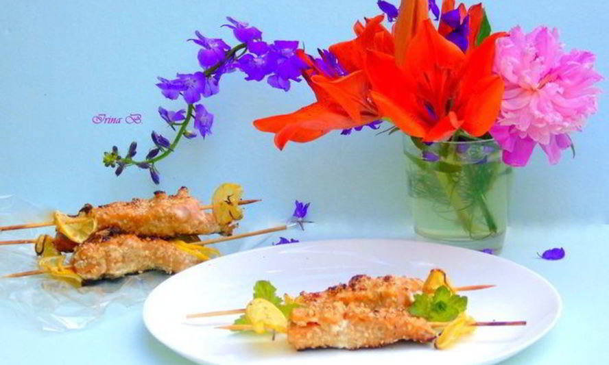 Рецепт шашлычка из лосося