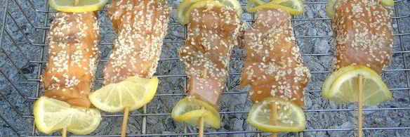 шашлычок из лосося