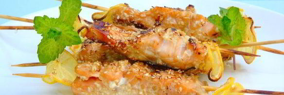 шашлычок из лосося