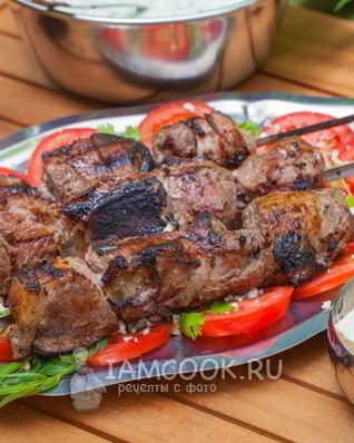 Шашлык из баранины на кефире