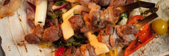 шашлык из баранины с айвой