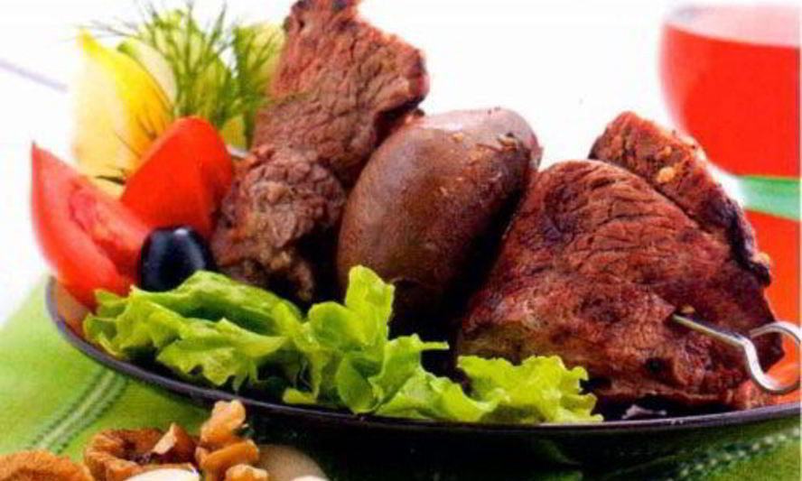 Рецепт шашлыка из баранины с бараньей почкой по-карски