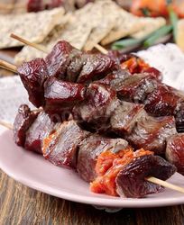 Шашлык из говядины в духовке