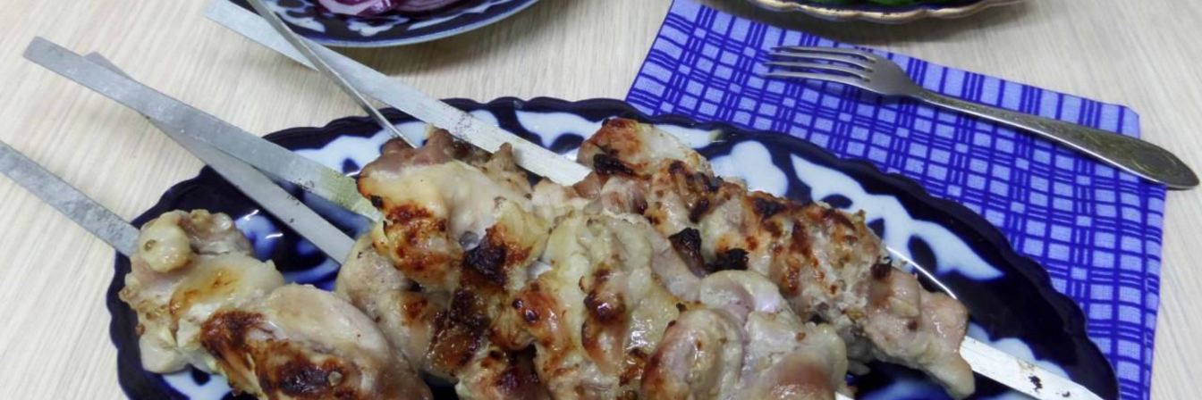 Шашлык из кролика на минеральной воде