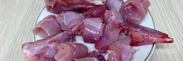 шашлык из кролика на минеральной воде