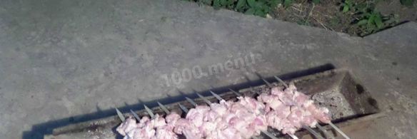 шашлык из кролика на минеральной воде