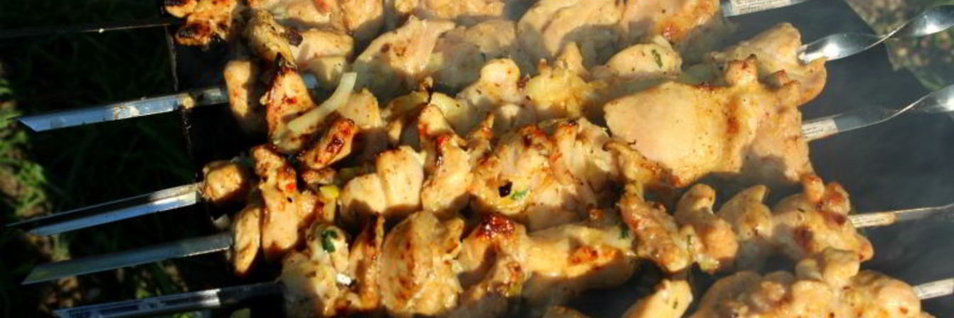 Шашлык из куриного филе на минералке