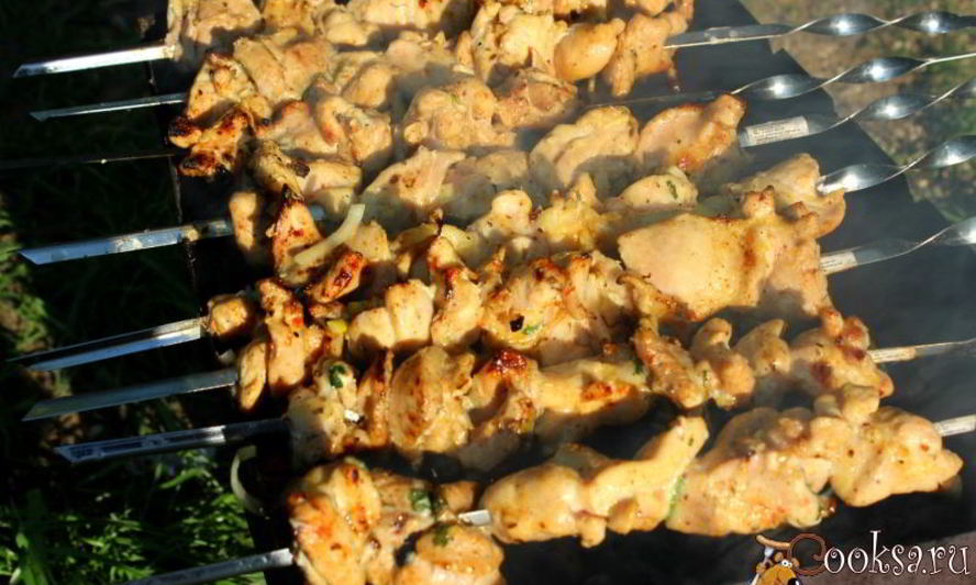 Рецепт шашлыка из куриного филе на минералке