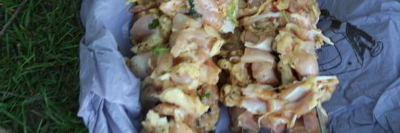 шашлык из куриного филе на минералке