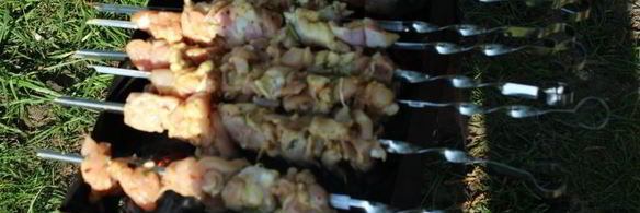 шашлык из куриного филе на минералке