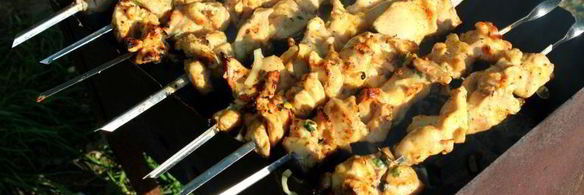 шашлык из куриного филе на минералке