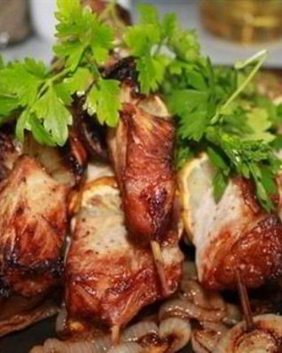 Шашлык из куриного филе в аэрогриле