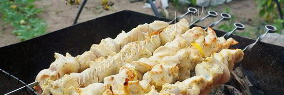 шашлык из куриной грудки