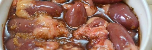 шашлык из куриных сердечек