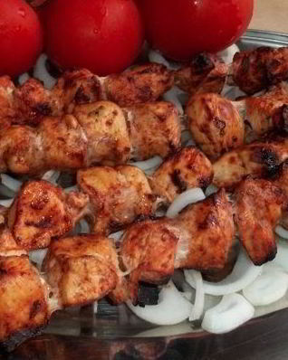 Шашлык из курицы по-грузински