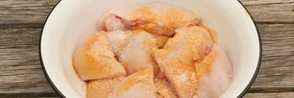 шашлык из курицы с уксусом и луком