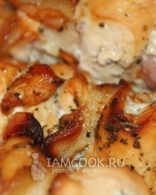 Шашлык из курицы в духовке