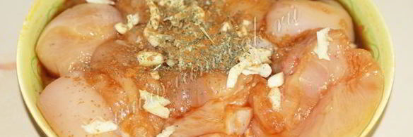 шашлык из курицы в духовке