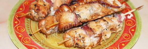 шашлык из курицы в духовке