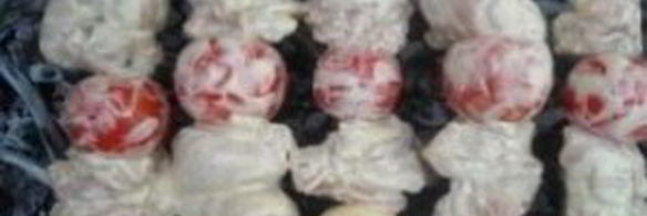 шашлык из курицы в майонезе