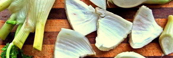 шашлык из печенки с луком и фенхелем