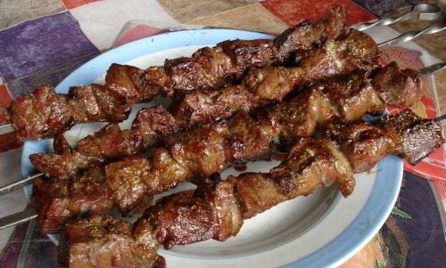 Рецепт шашлыка из свежей говяжьей печени