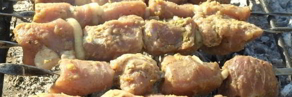 шашлык из свинины на мангале