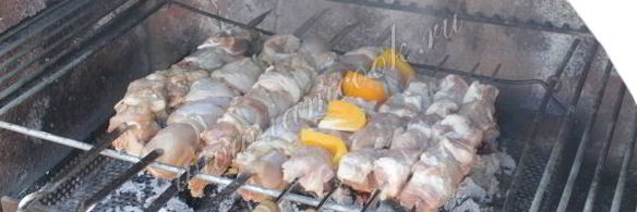 шашлык из свинины на минералке