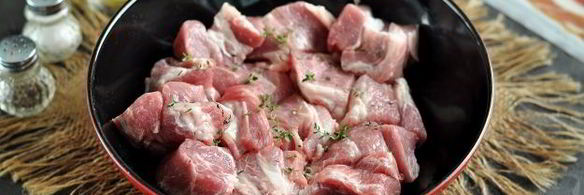 шашлык из свинины на сковороде