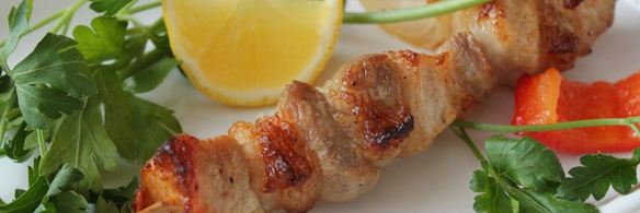 шашлык из свинины с лимоном и луком