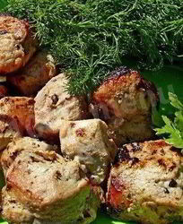 Шашлык из свинины с луком