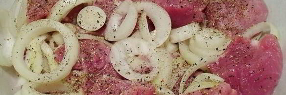 шашлык из свинины с луком