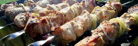шашлык из свинины с луком
