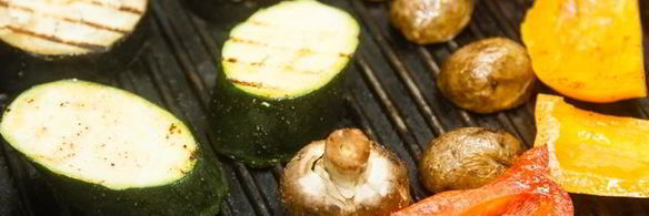 шашлык из свинины с овощами