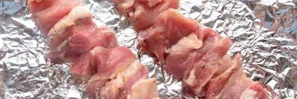 шашлык из свинины в фольге в духовке