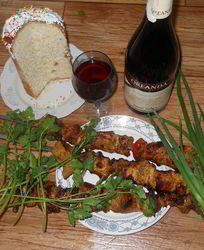 Шашлык на пасху