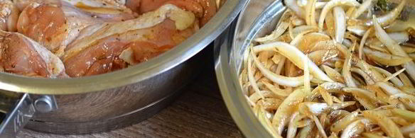 шашлык на сковороде