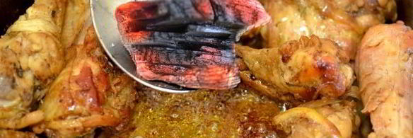 шашлык на сковороде