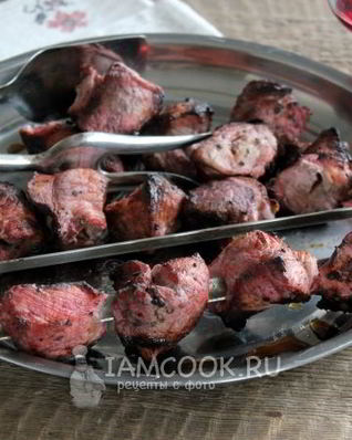 Шашлык на вине