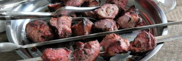 шашлык на вине