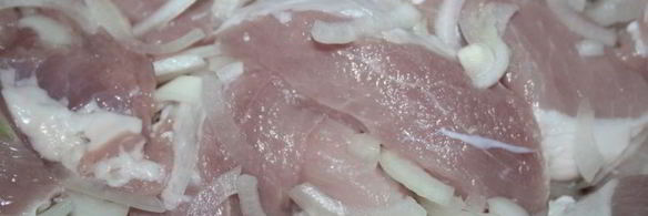 шашлык сочный в луковом маринаде