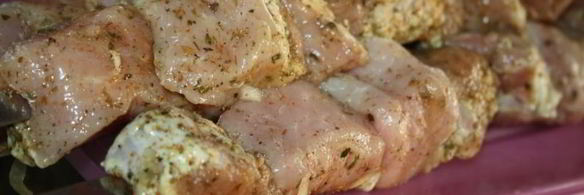 шашлык сочный в луковом маринаде