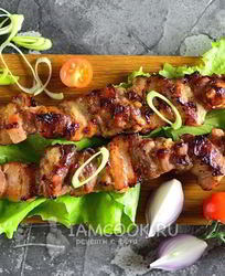 Шашлык в духовке на гриле