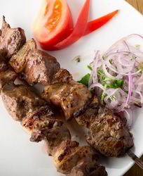 Шашлык в маринаде с чесноком, луком и соевым соусом