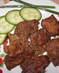 Шашлык в рукаве в духовке