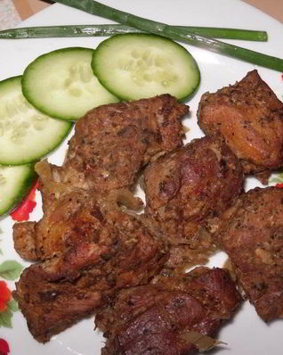 Шашлык в рукаве в духовке