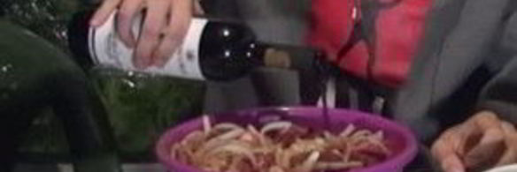 шашлык, замаринованный на вине